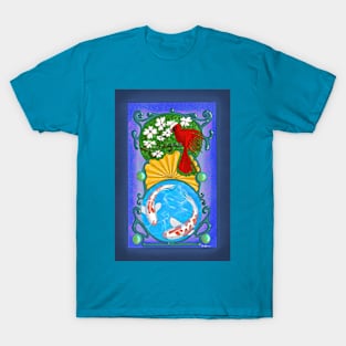 Robin & Koi fish T-Shirt